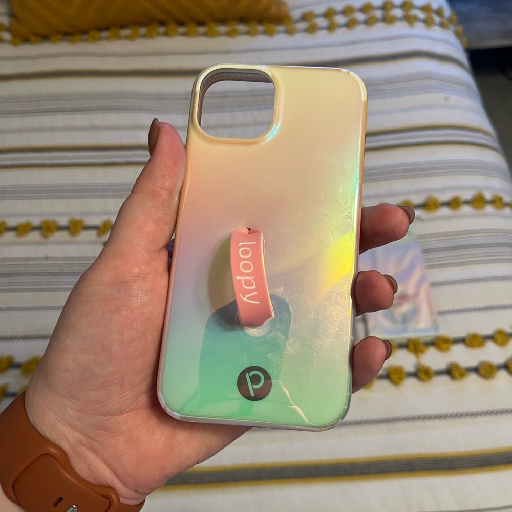 iPhone 13/14 pearl loopy case